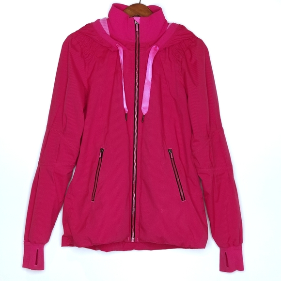 lululemon athletica Jackets & Blazers - Lululemon | Fuchsia Pink Studio Jacket Bubble Hem